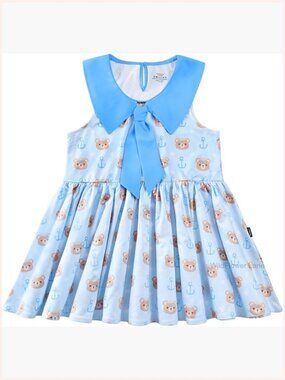 Kawaii Sleeveless Babydoll Peplum Top - Beary Cute Print
